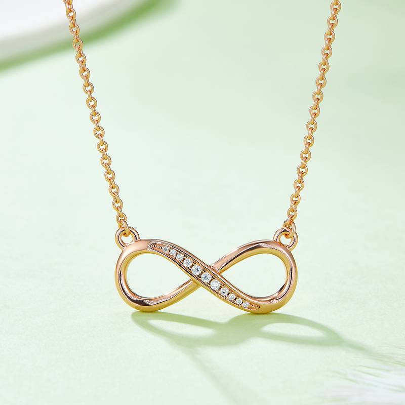 简爱无限的爱PendantS925银Moissanite厘石D级0.1ct